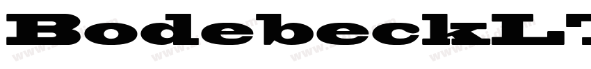 BodebeckLTStd ExtraB字体转换